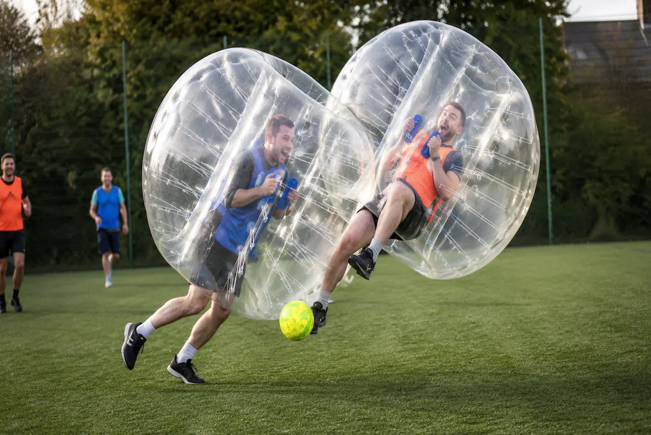 Bubble Football stag do activity in Newcastle