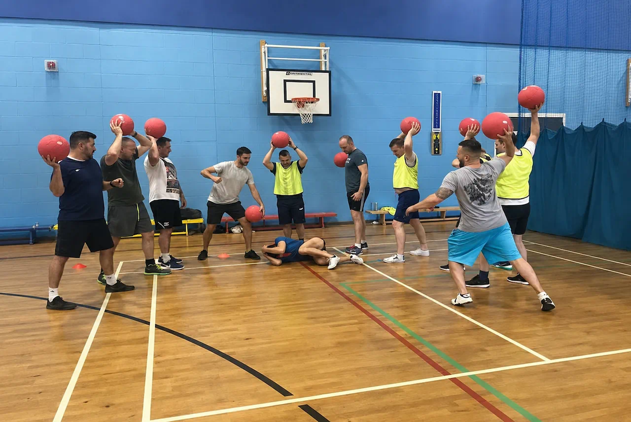 Dodgeball activity for stag groups in Newcastle