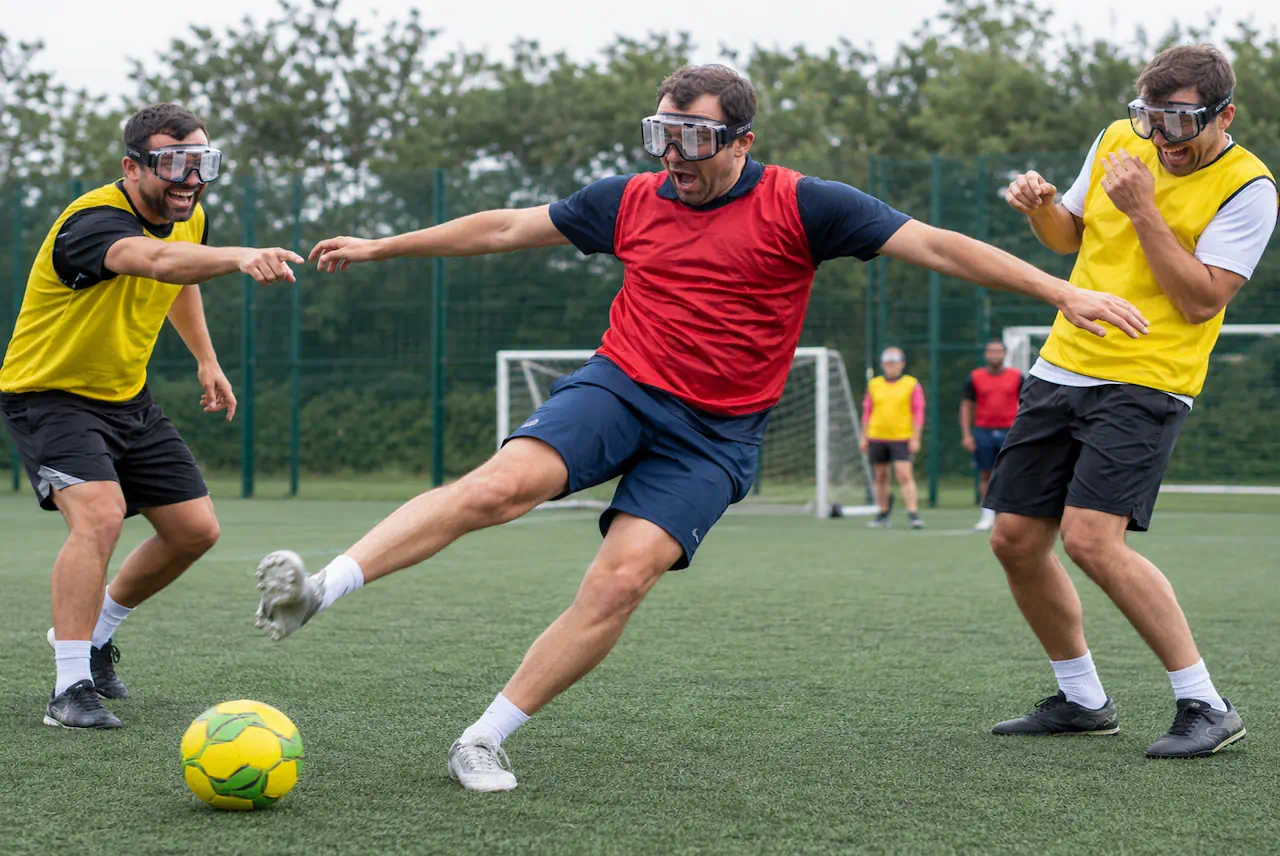 Goggle Football stag do activity in Newcastle